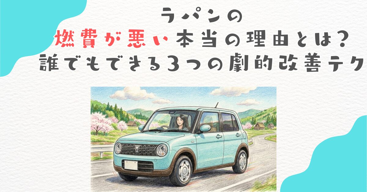 ラパンの燃費が悪い本当の理由とは？誰でもできる３つの劇的改善テク