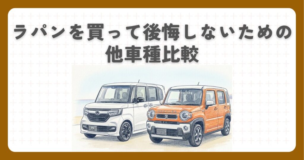 ラパンを買って後悔しないための他車種比較