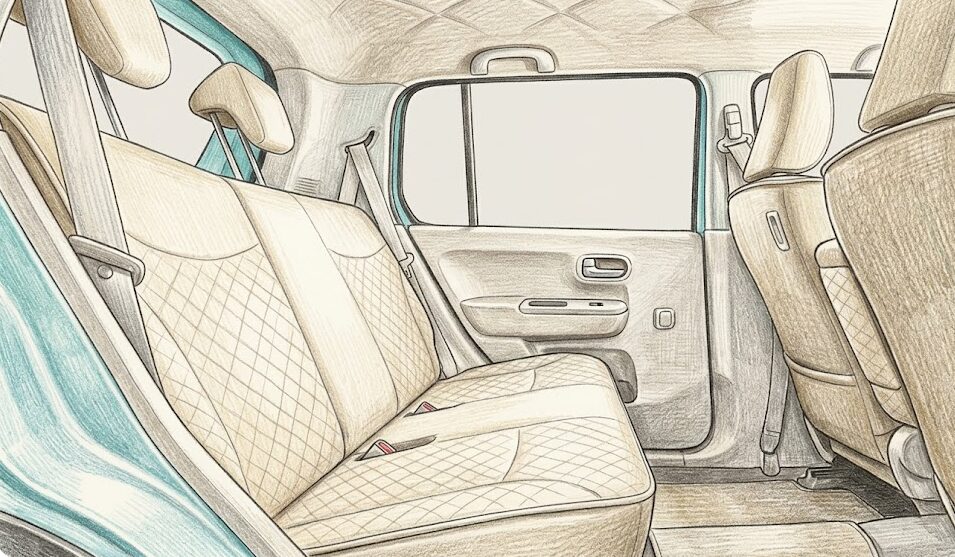 ラパンが狭い：後部座席の足元スペースと多人数乗車での壁