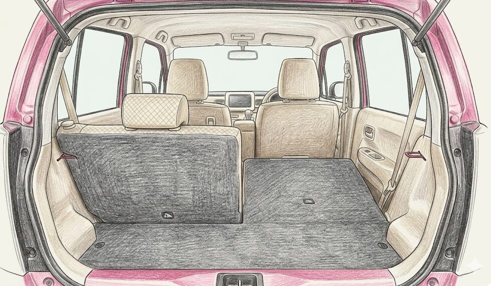 ラパンの悪いところ：荷室が狭いという構造的な欠点