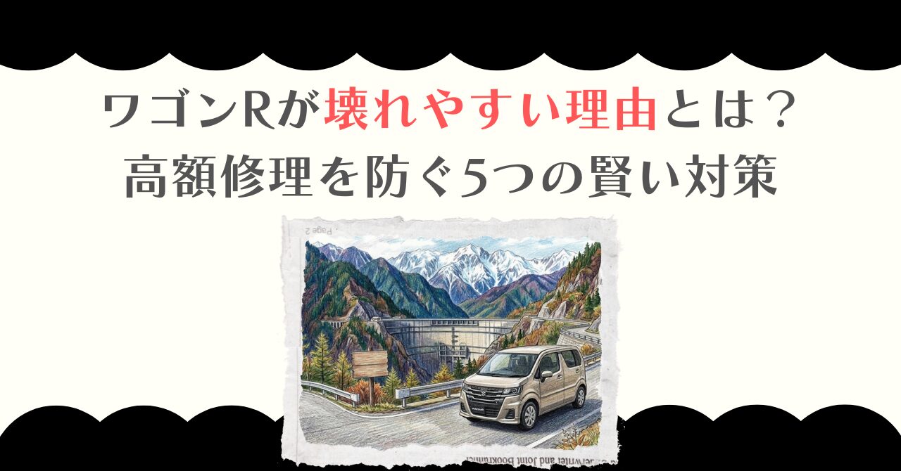 ワゴンRが壊れやすい理由とは？高額修理を防ぐ5つの賢い対策