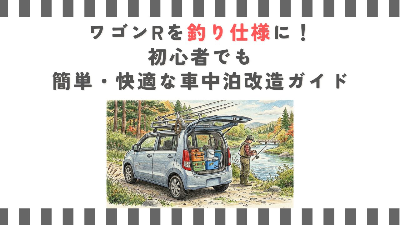 ワゴンRを釣り仕様に！初心者でも簡単・快適な車中泊改造ガイド