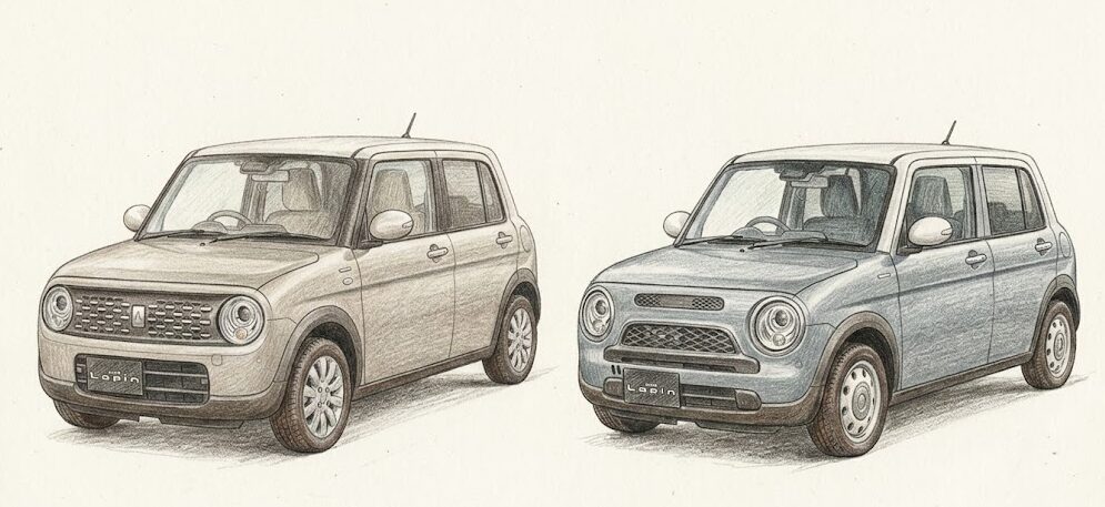 ラパンLCはダサい：標準モデルとの違いはデザインにある