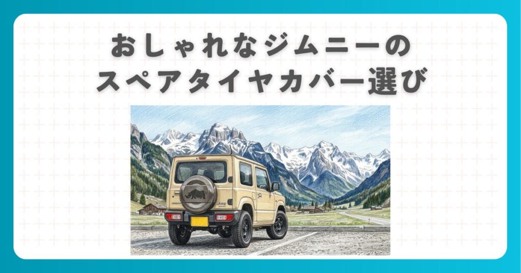 おしゃれなジムニーのスペアタイヤカバー選び