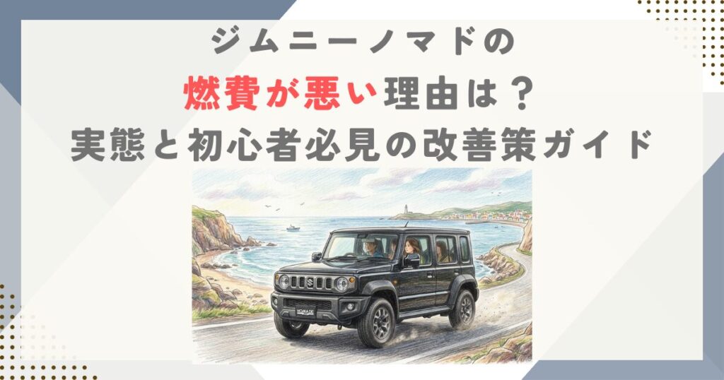 ジムニーノマドの燃費が悪い理由は？実態と初心者必見の改善策ガイド