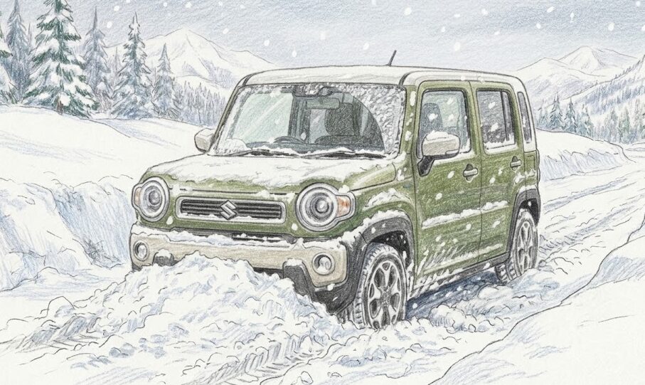 ハスラー：雪道でのスタックを未然に防ぐ対策