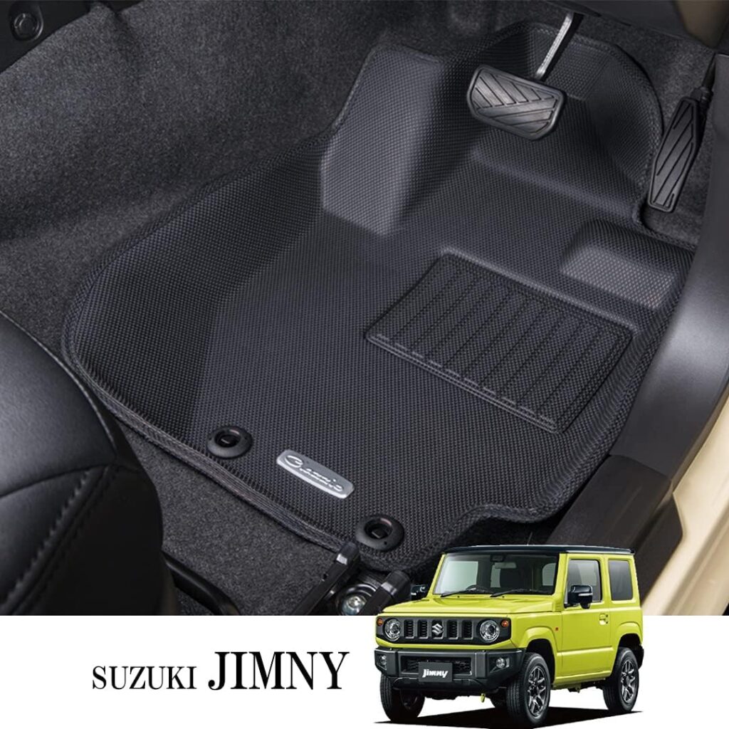 クラッツィオ(Clazzio) フロアマット 立体タイプ 1台分セット ジムニージムニーシエラ AT車 JB64W  JB74W H30(2018)7~ NEWラバータイプ ブラック ES-6015