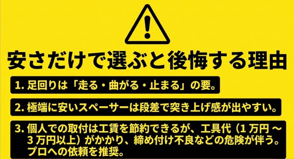 ジムニーの足回りを安さだけで選ぶ危険性とDIY取付に必要な工具や安全上の注意