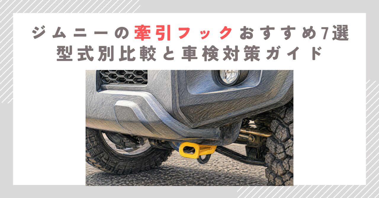ジムニーの牽引フックおすすめ7選｜型式別比較と車検対策ガイド