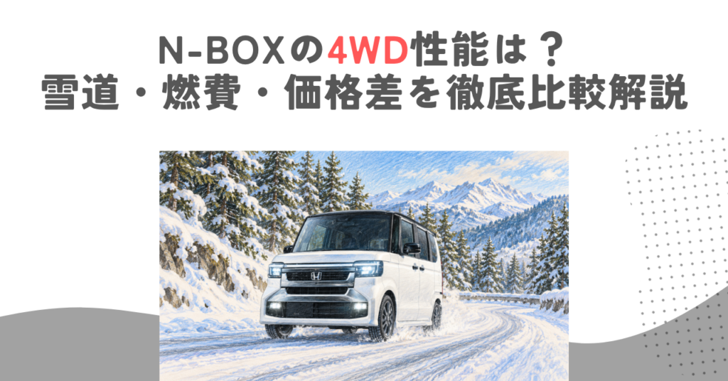 N-BOXの4WD性能は？雪道・燃費・価格差を徹底比較解説