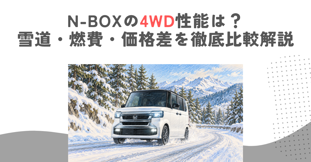 N-BOXの4WD性能は？雪道・燃費・価格差を徹底比較解説