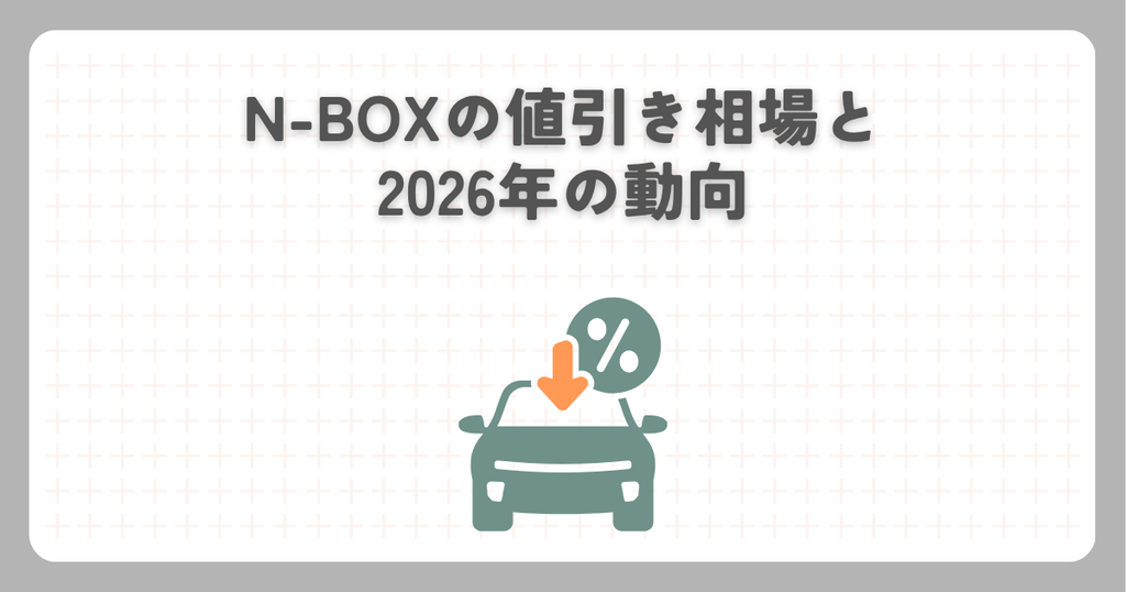 N-BOXの値引き相場と2026年の動向
