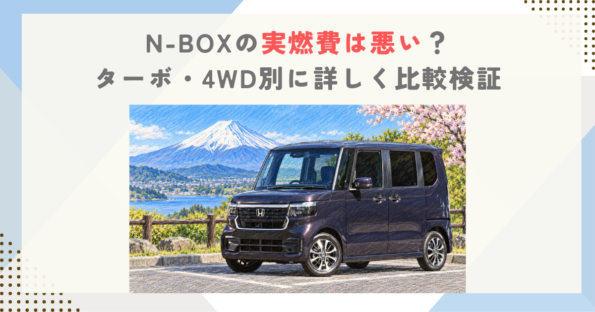 N-BOXの実燃費は悪い？ターボ・4WD別に詳しく比較検証