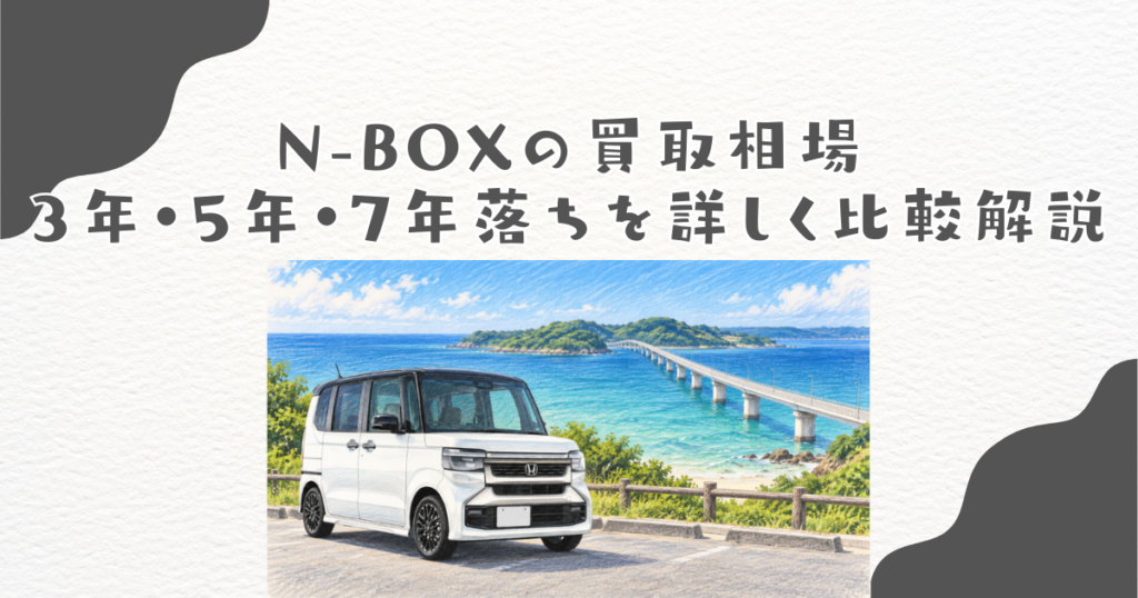 N-BOXの買取相場｜3年・5年・7年落ちを詳しく比較解説