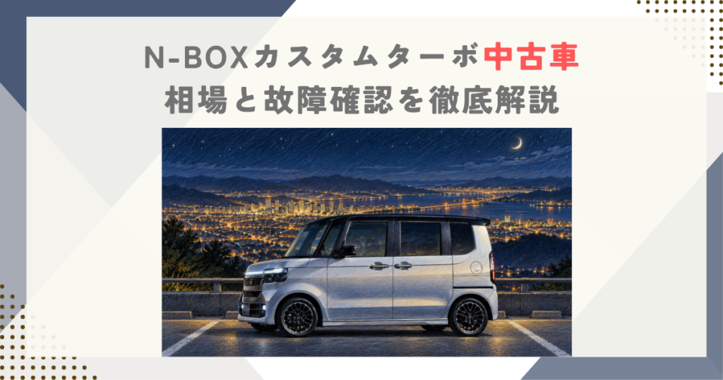 N-BOXカスタムターボ中古車｜相場と故障確認を徹底解説