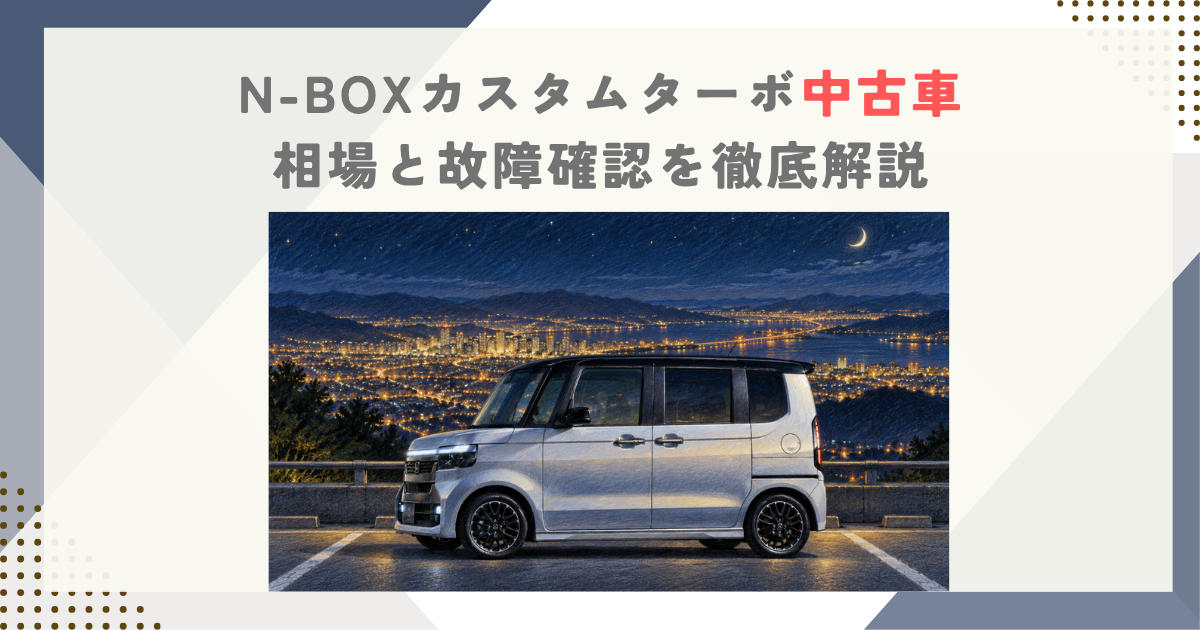 N-BOXカスタムターボ中古車｜相場と故障確認を徹底解説