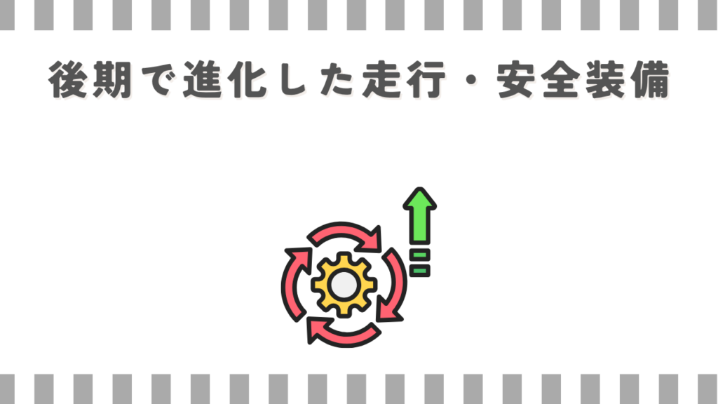 後期で進化した走行・安全装備